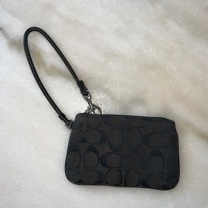 Black Coach Wristlet
